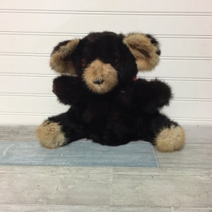 Vintage Mink Fur Teddy Bear, Hong Kong, Plush Toy