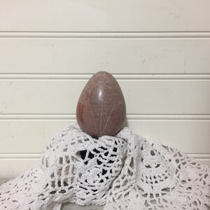 Vintage Carved Decorative Marble Egg