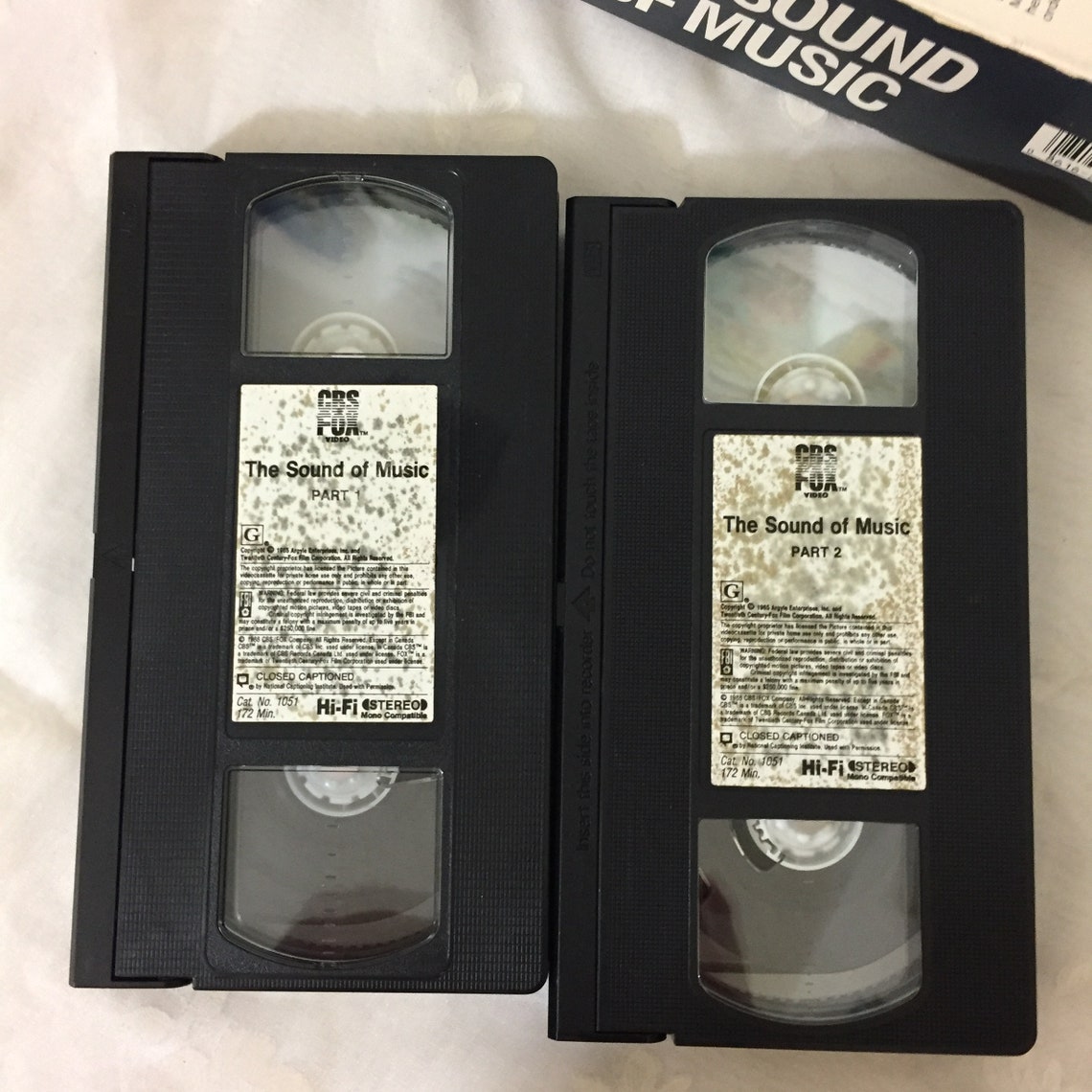 The Sound of Music VHS Movie 1986 CBS Fox 2 Tape Box Set Etsy