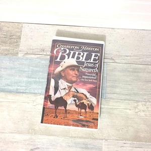 Charlton Heston BIBLE, Jesus of Nazareth, VHS Clamshell Case