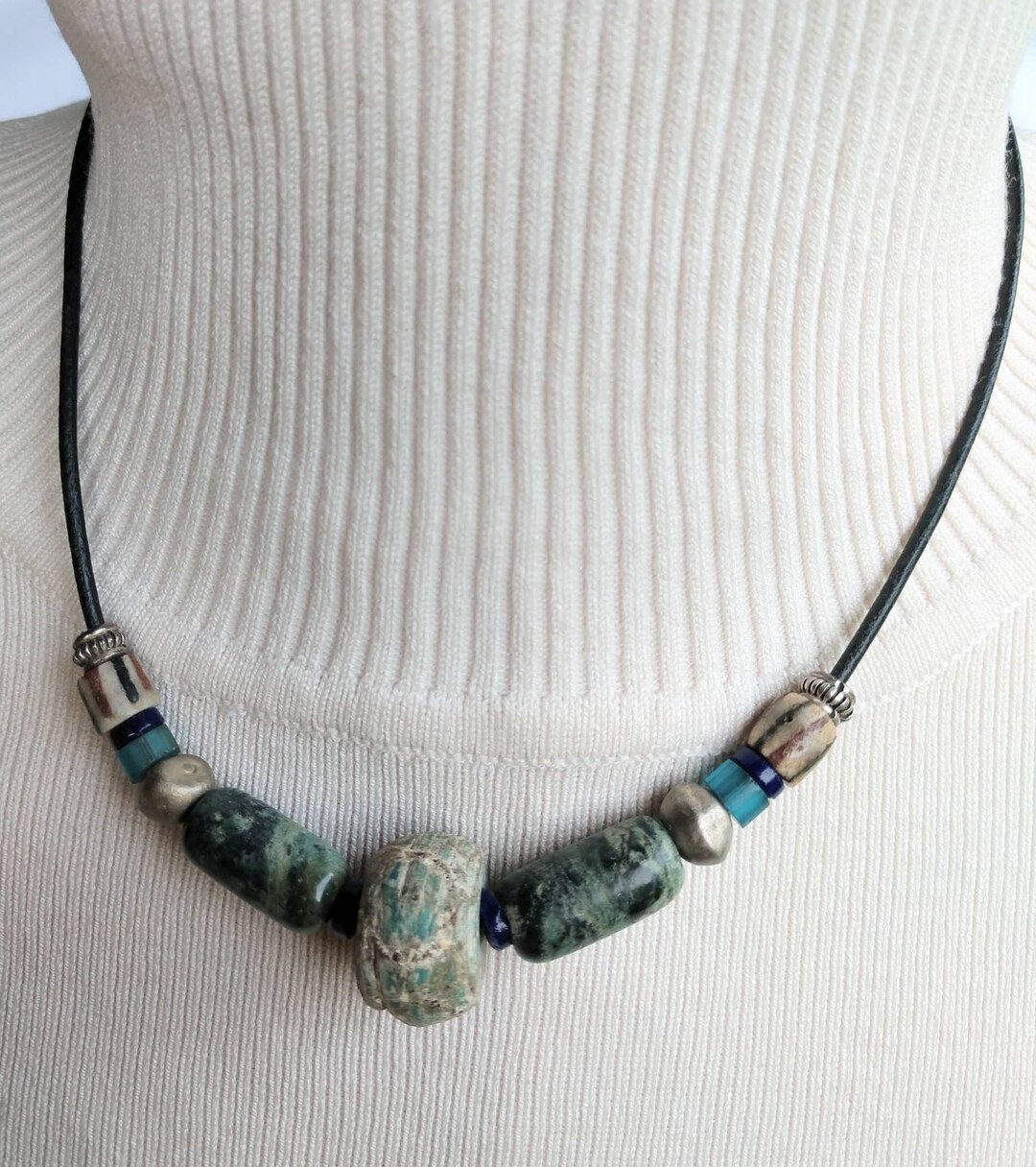 Ancient Hebron Glass Bead, Kenyan Maasai Glass, West African Bead