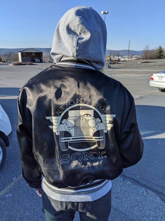 1980s Sony satin bomber jacket