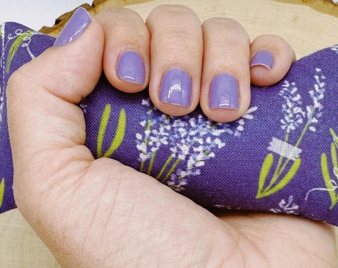 Lavender Calm Pillow, Stress Relief Aromatherapy, Hand Pillow, Lavender Field Blue