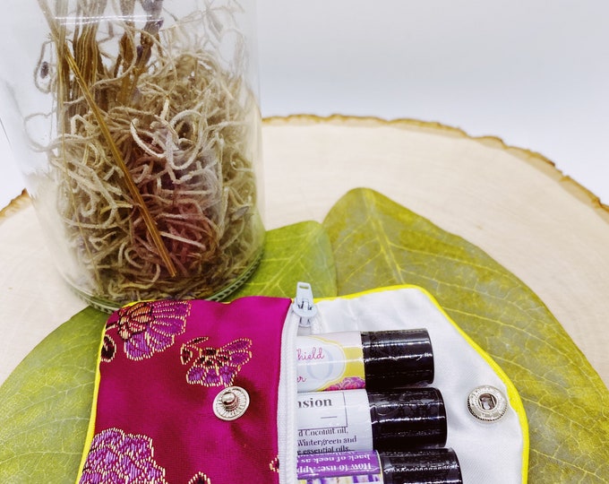 Essential Oil Roller Trio Set, Stress Relief Roll On, Sleep Support Roller, Headache Relief Oil, Aromatherapy Gift Set, Calm Anxiety Blend