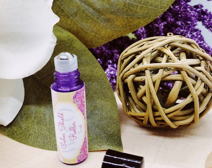Calming Essential Oil Roller Blend for Anxiety Relief, Relaxation & Aromatherapy Support