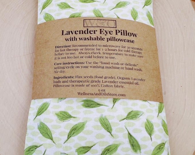 Handmade Lavender Eye Pillow: Weighted Cotton, Headache & Stress Relief