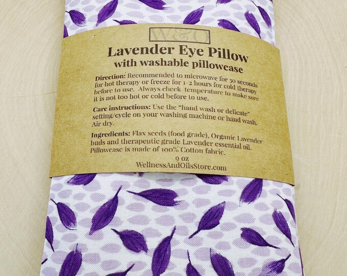 Handmade Lavender Eye Pillow: Weighted Cotton, Headache & Stress Relief