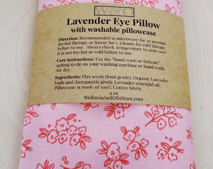 Handmade Lavender Eye Pillow: Weighted Cotton, Headache & Stress Relief