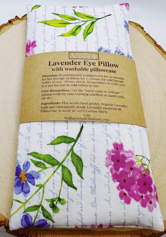 Handmade Lavender Eye Pillow: Weighted Aromatherapy, Washable