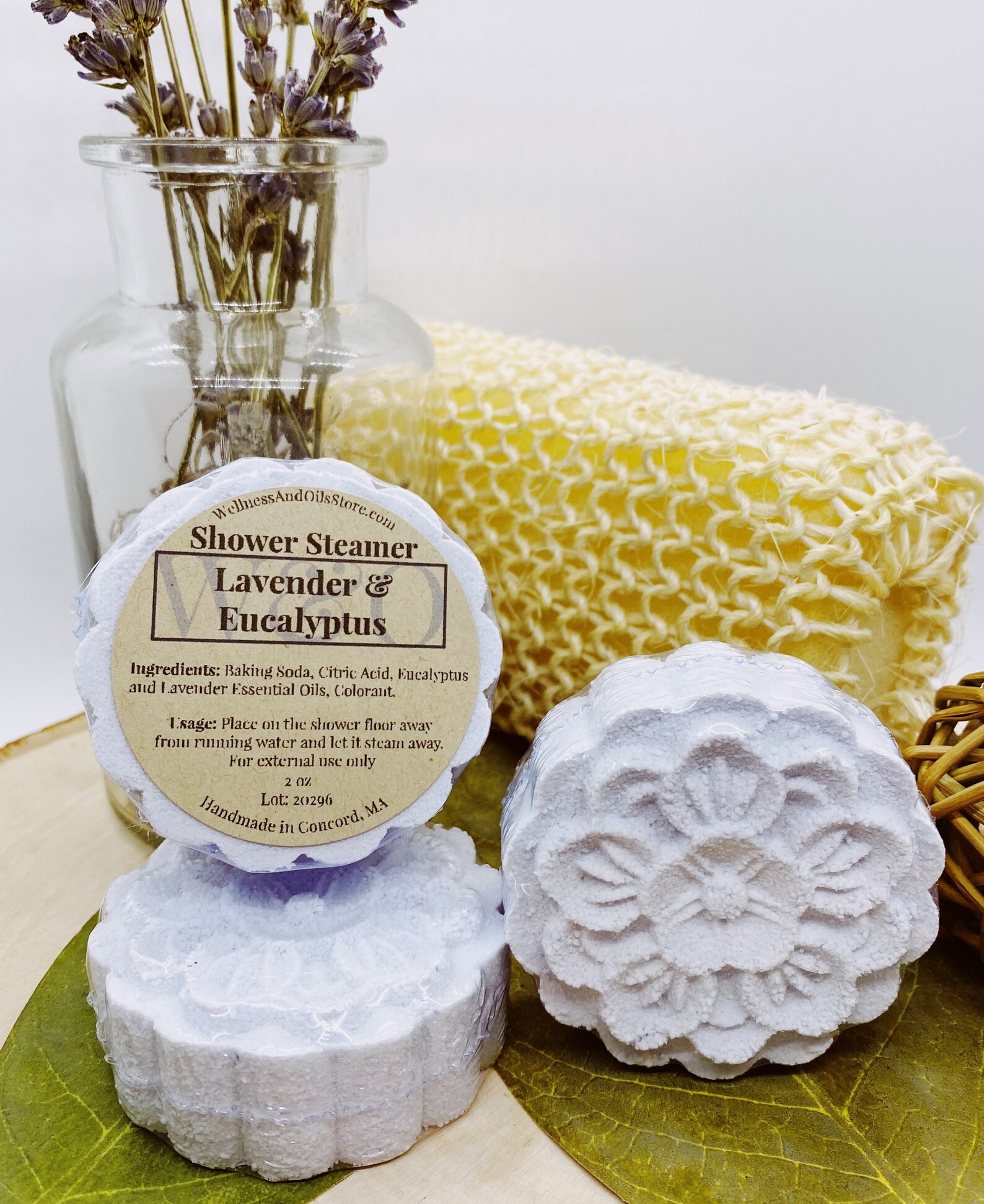 Shower Steamer Flowers with Essential Oils Lavender and Etsy