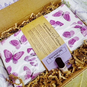 Lavender Eye Pillow and Essential Oil Duo for Aromatherapy and Relaxation