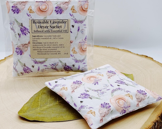 Reusable Lavender Dryer Sachet Bag for Aromatherapy and Eco-Friendly Laundry Hats