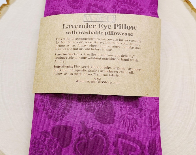 Lavender Eye Pillow: Weighted Aromatherapy for Headache Relief