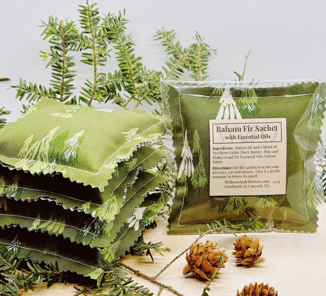 Balsam Fir Sachet: Natural Essential Oils, Fresh Forest Scent - Etsy