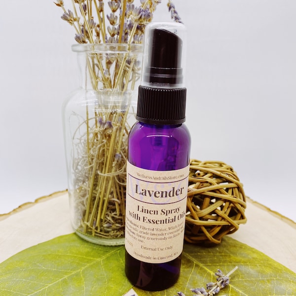 Lavender Linen Spray  Natural Linen Spray  Lavender Essential Oil Linen Spray  Pillow Spray  Relaxation Spray  Aromatherapy