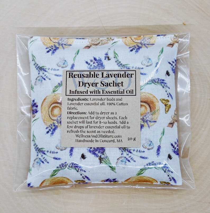 Reusable Lavender Dryer Sachet Bag for Aromatherapy and Eco-friendly ...