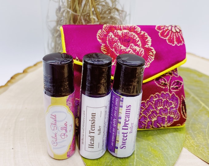Aromatherapy Essential Oil Roller Blends: Calming, Relaxation & Sleep Support for Stress Relief