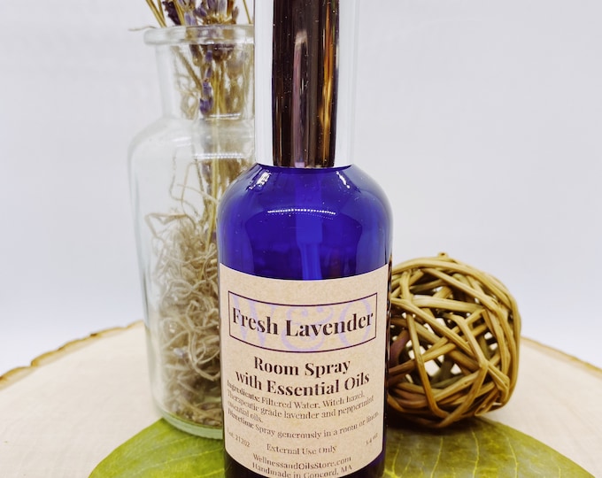 Lavender Essential Oil Room Spray: Natural Aromatherapy Mist - 3.4 oz