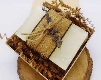 Lavender & Honey Goat Milk Soap in a Gift box  - Portion donated to Alzheimer's Association