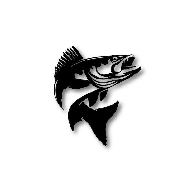 Turning Walleye Vinyl Digital SVG