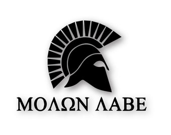 Spartan Molon Labe vinyl cut decal