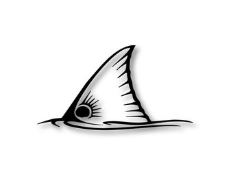 Redfish Tail Vinyl Cut Decal
