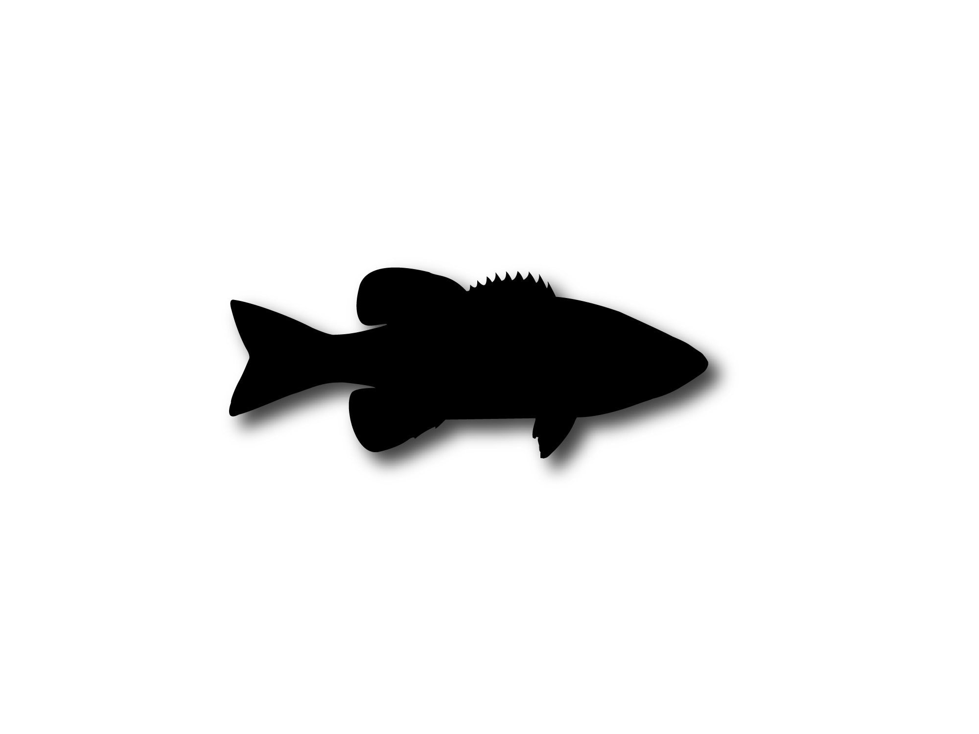 Smallmouth Bass Silhouette Decal - Etsy