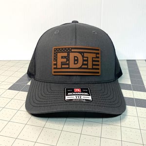 FDT - F*ck Donald Trump, leather Patch Hat,Richardson hat