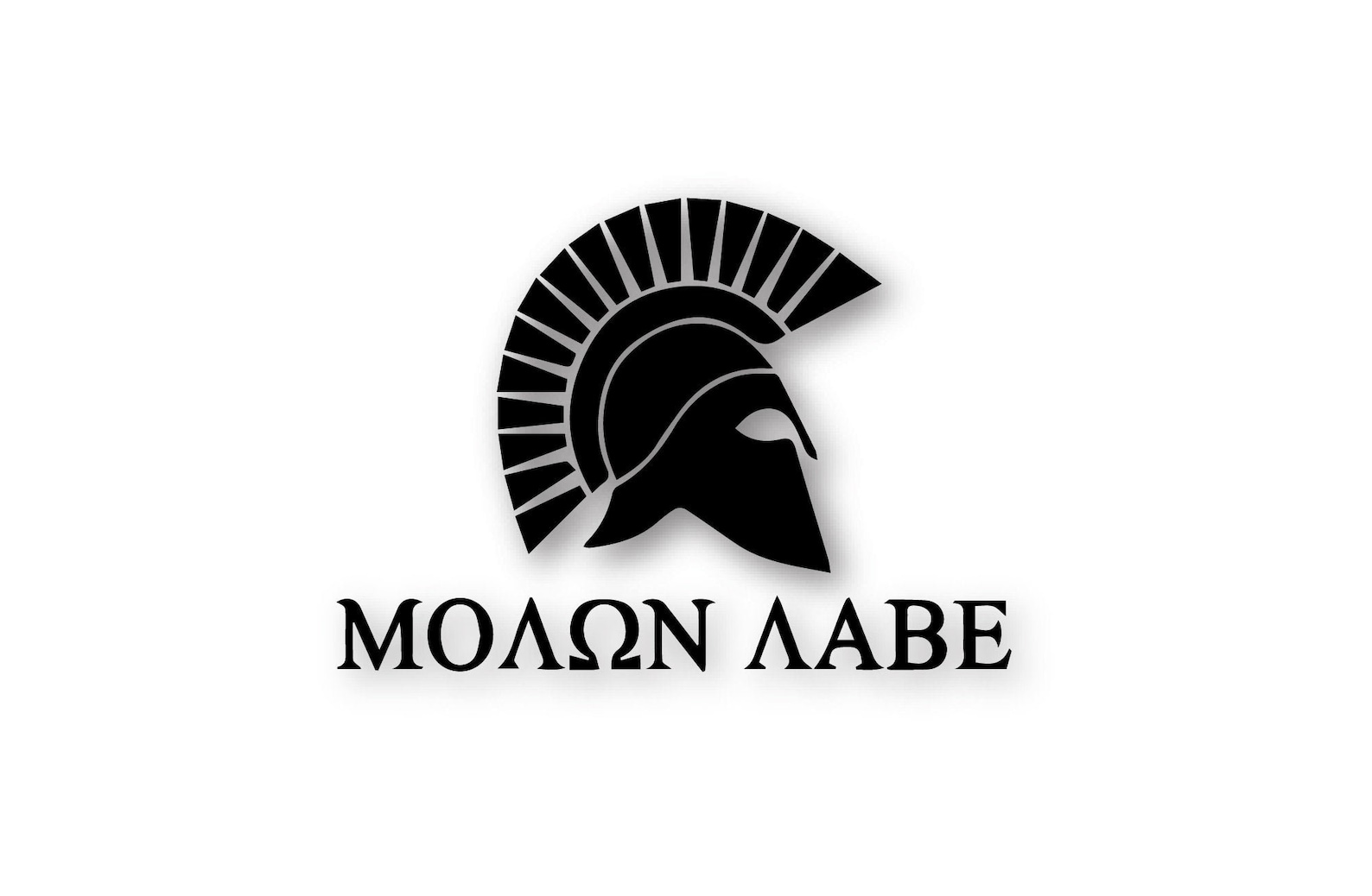 Crossed Spartan Sword Sticker Die Cut Decal molon labe 2a gun rights