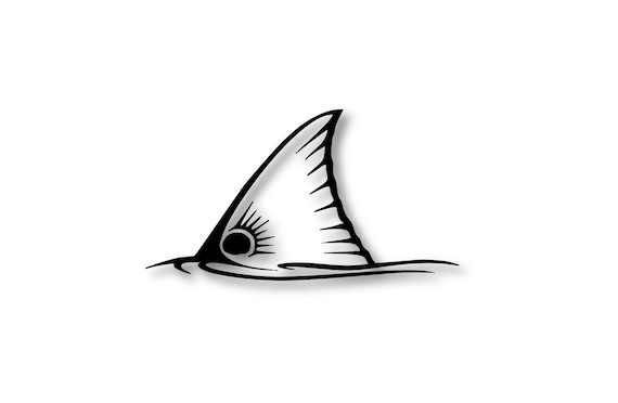 Redfish Tail Vinyl Cut Decal Etsy