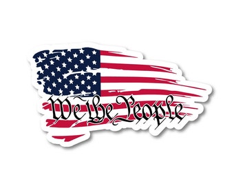 We the People Flag Sticker/Decal
