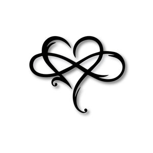 Infinite Heart Vinyl Cut Decal