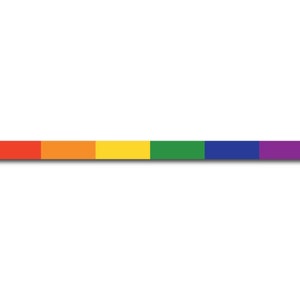 LGBT+ Pride Rainbow Flag Vinyl Sticker