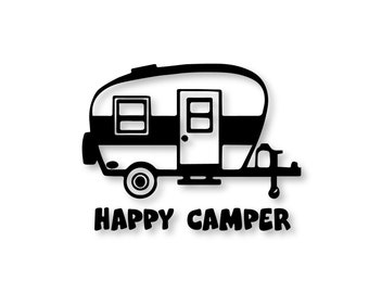 Happy Camper Decal - Etsy