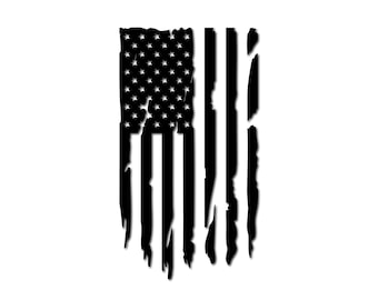 Distressed American Flag Tailgate Vinyl Decal Sticker for Pickup Trucks USA
