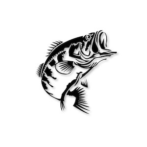 Localwaters Des Plaines River Smallmouth Bass sticker fishing decal -  Localwaters