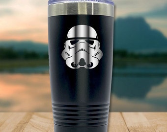 S Trooper Tumbler, Laser Engraved, Polar Camel 20oz,Slider Lid