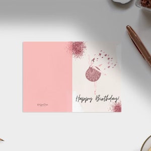 Ballerina Birthday Card