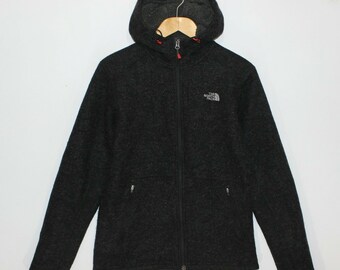 north face wool hoodie