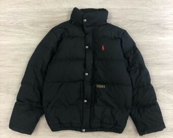 vintage polo puffer jacket