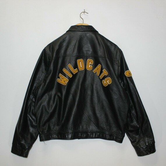 Vintage Westminster Wildcats Anvil Leather Jacket