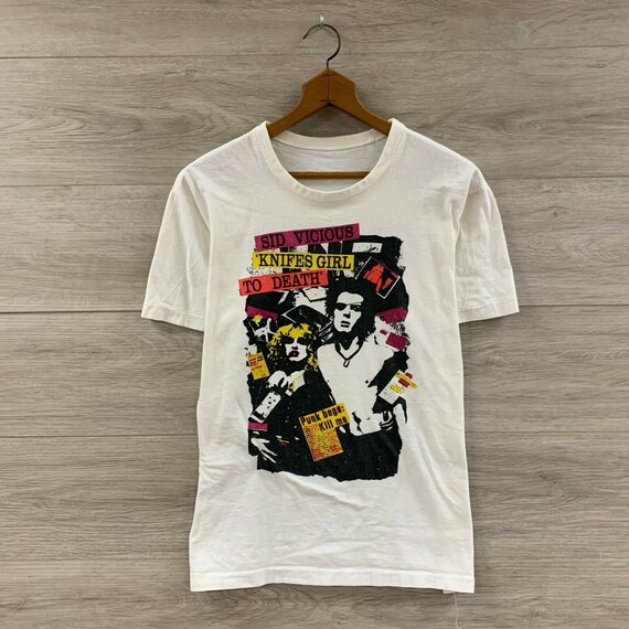 Vintage 80s 90s Sid Vicious 'Knives Girl To Death'