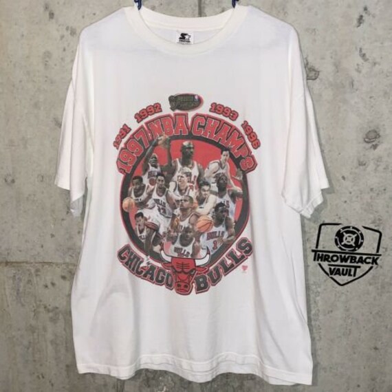 Vintage Chicago Bulls T-Shirt NBA Finals 97 Champi