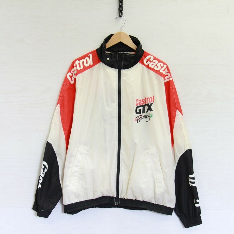 Vintage Castrol GTX Racing Light Jacket Windbreaker Size XL | Etsy