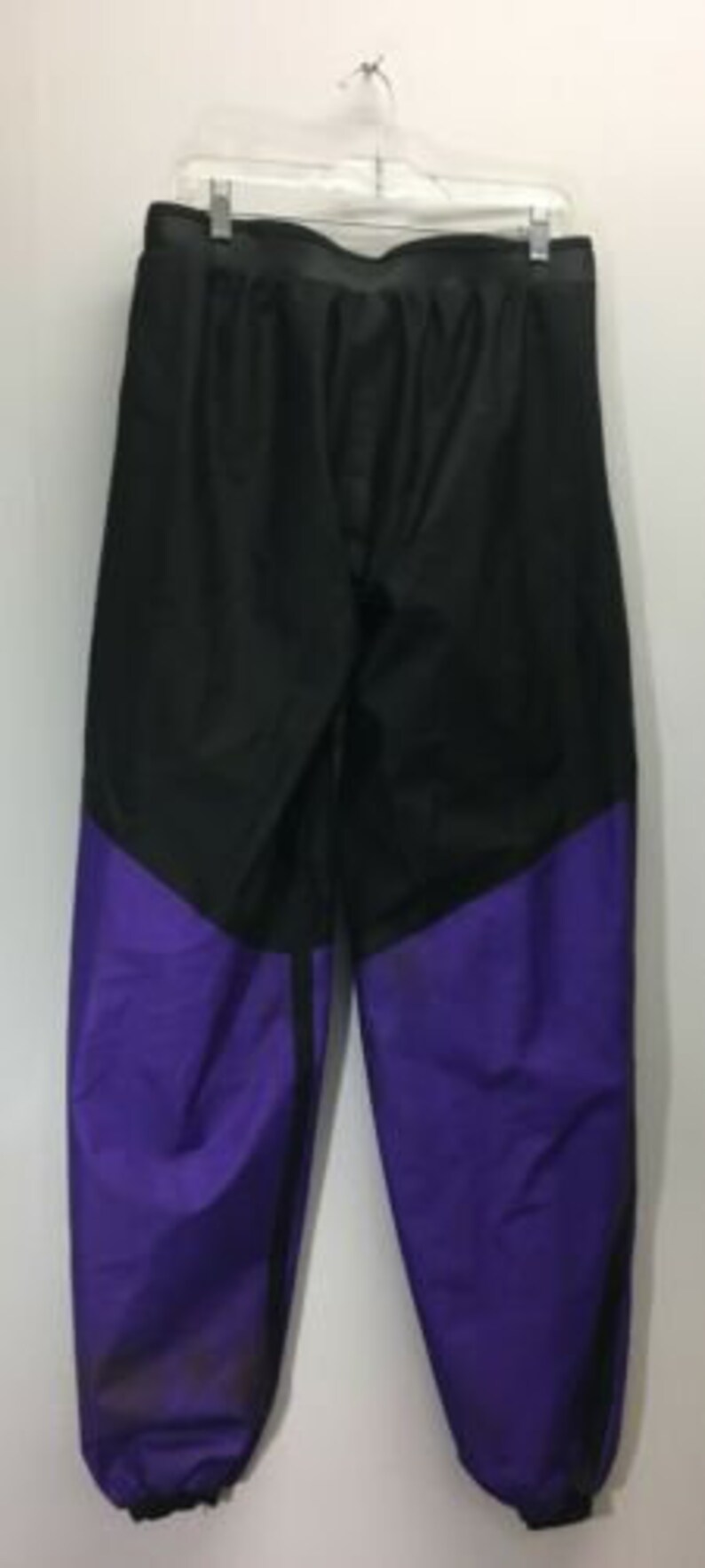 Vintage Polaris Light Snowmobile Track Suit Size Purple Black Red Spellout