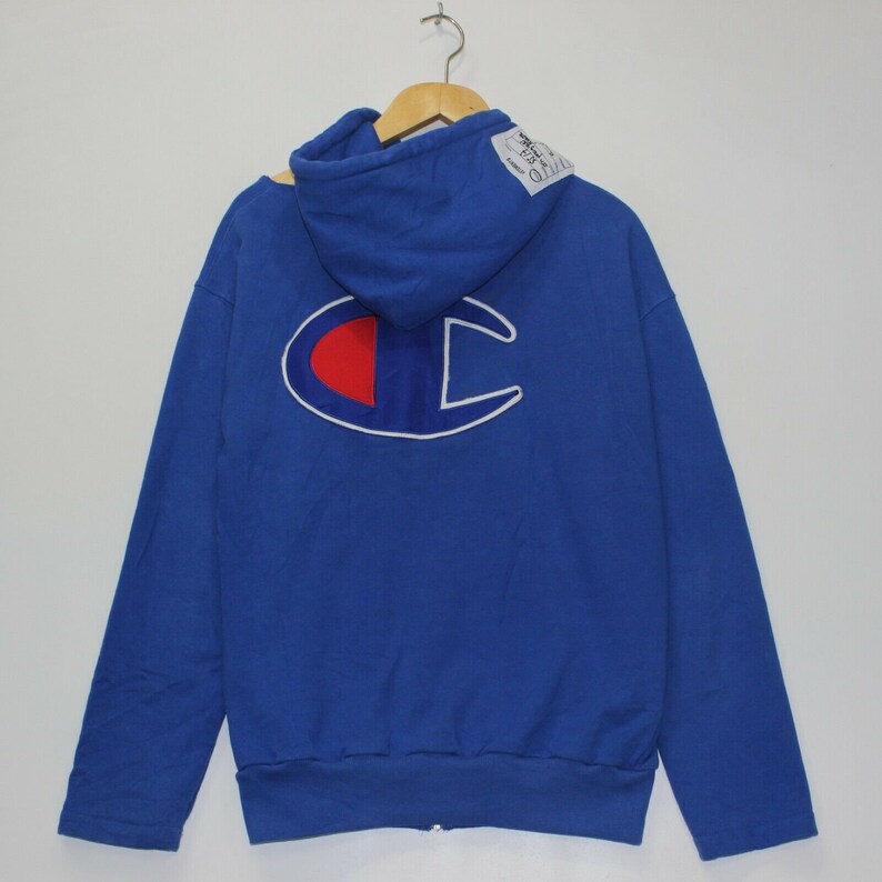 vetements champion logo hoodie