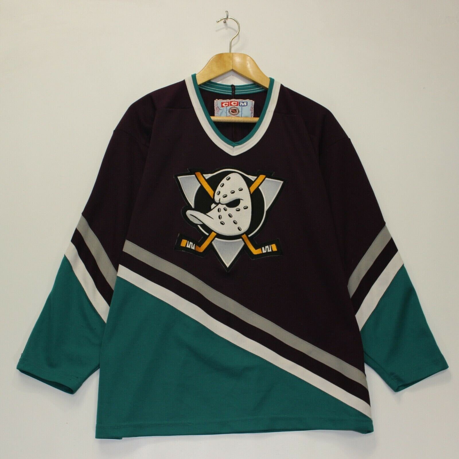 anaheim ducks throwback shirt