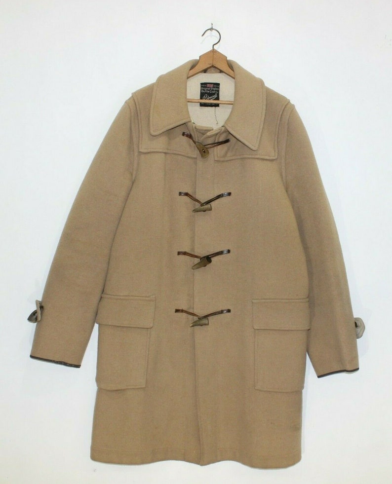 Vintage Gloverall London Wool Beige Long Duffle Coat | Etsy