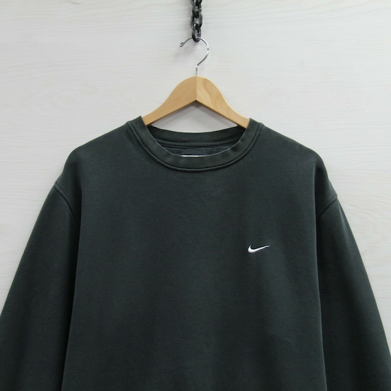 Vintage Nike Sweatshirt Crewneck Size XL Black Emb