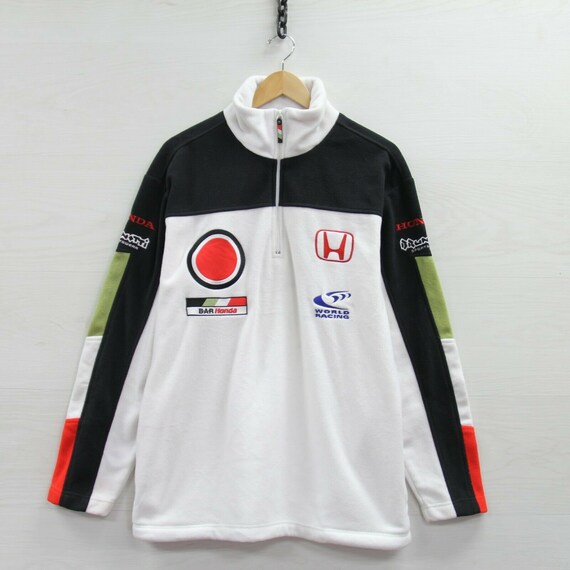 Vintage Honda Bar Honda Racing 1/4 Zip Pullover Fl